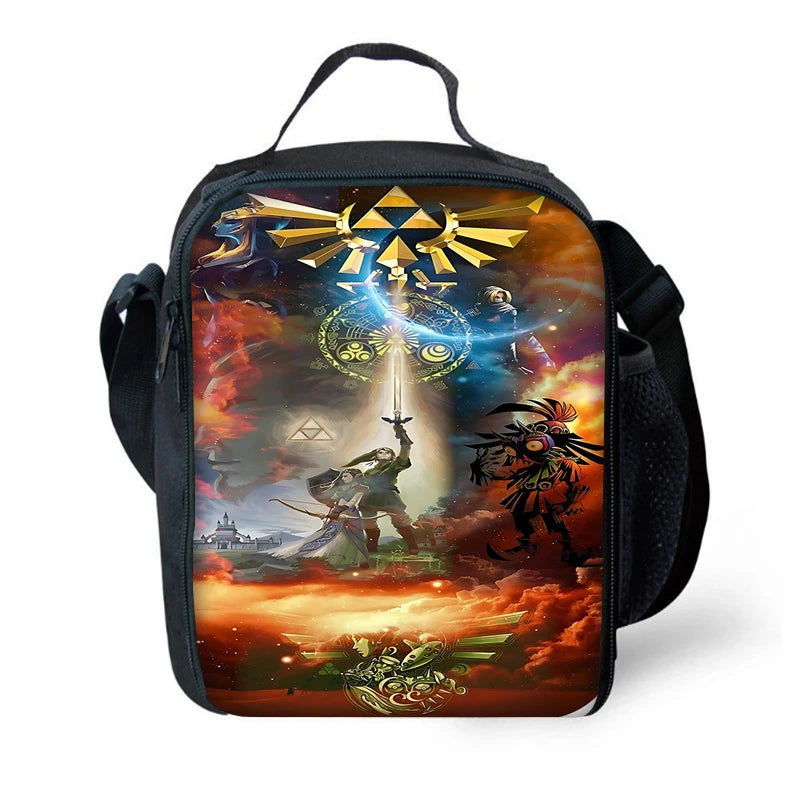 Zaino per la scuola dei bambini The Legends of Zeldas con borse per il pranzo, borse per matite, borse per la scuola per ragazzi e ragazze, miglior regalo