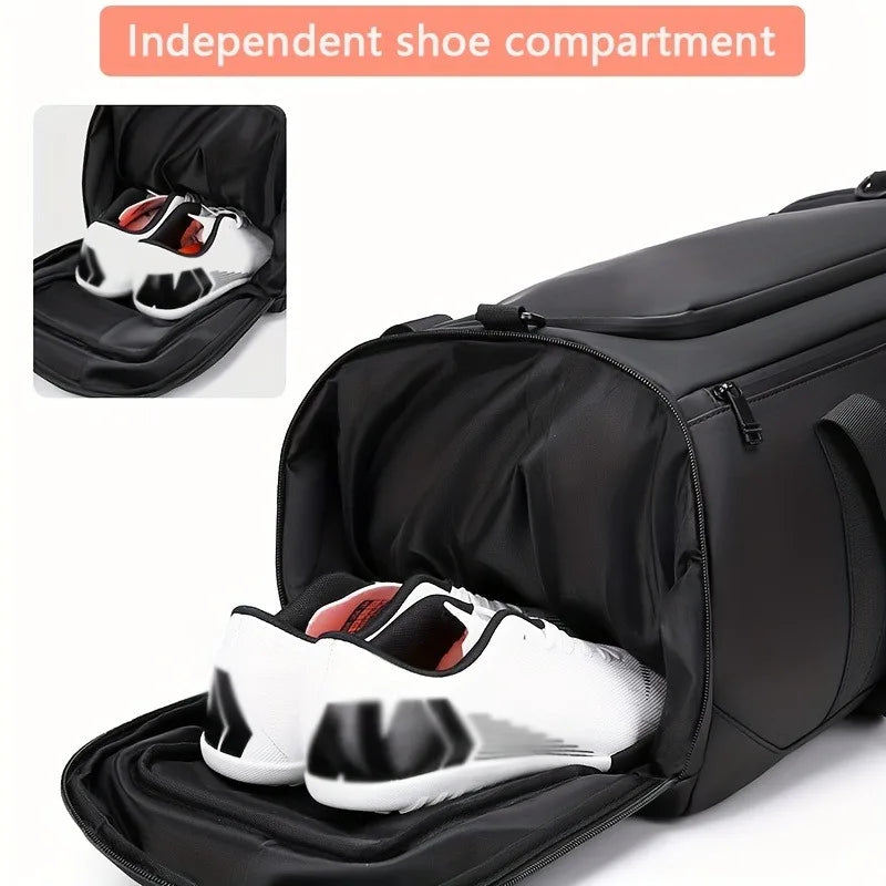Borsa da Viaggio Grande Capacità per Uomo, Spaziosa Borsa Sportiva da Palestra con Scomparti Multipli, Borsone per Weekend e Pernottamenti