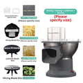 4-in-1 Vegetable Slicer Machine, Electric Food Chopper for Kitchen Household/Commercial Use Commercial-Grade Efficient Vegetable