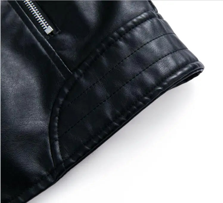 2026 Giacca in ecopelle da donna di nuova moda, cappotto casual in PU con cerniera primavera autunno, capispalla da motociclista femminile abbigliamento da donna S-XXXL