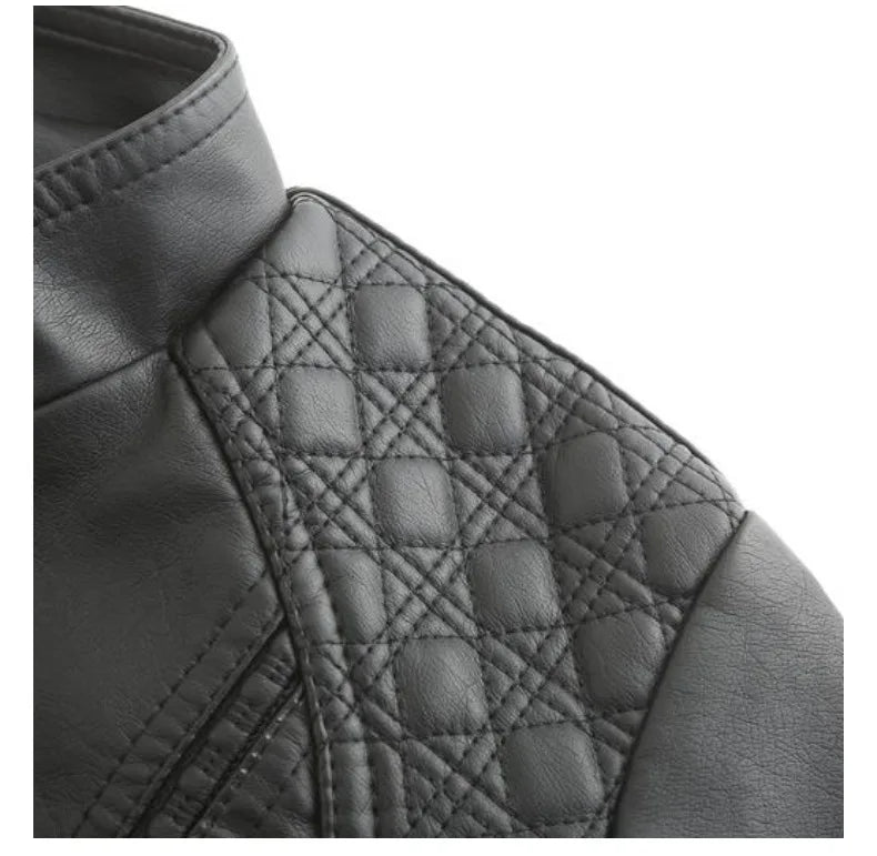Elegante giacca da donna con collo alto 2022 modello femminile tridimensionale cappotto S-4XL nuove donne giacca in ecopelle Pu