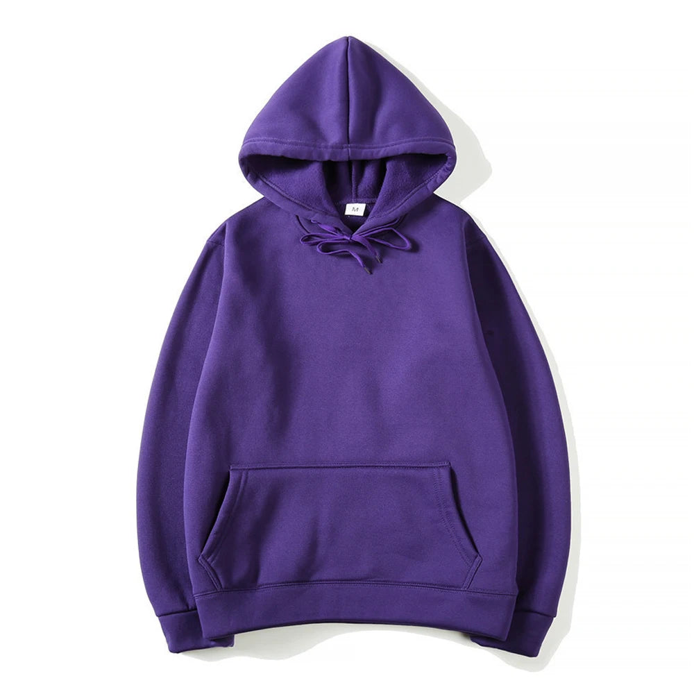 Felpe con cappuccio da uomo Pullover da donna Primavera Autunno Felpe con cappuccio casual Felpe con cappuccio tinta unita Felpa nera oversize per uomo