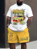 Pantaloncini a maniche corte sportivi casual da uomo nuovi estivi 2025 Set di pantaloncini T-shirt da uomo stampati in 3D