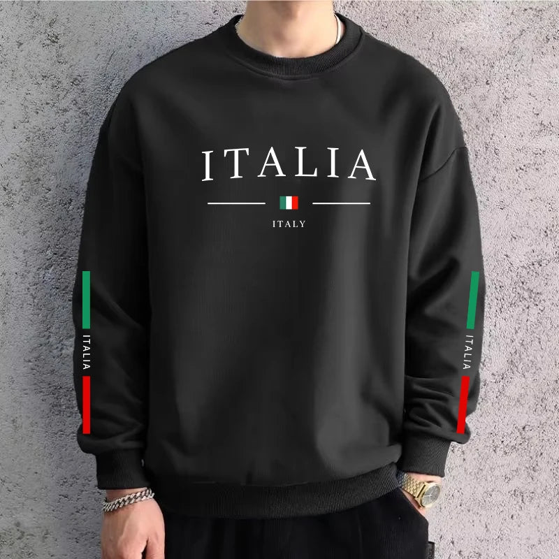 Felpe da uomo Vendite calde Stampa O-Collo Top di qualità Uomo Abbigliamento sportivo Pullover casual Jogging Office Home Felpe Street Y2k
