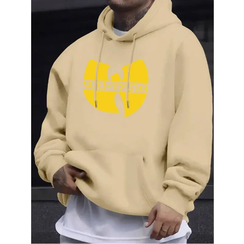 Felpa con Cappuccio Hip Hop Anni '90 Wu Clan T-tangs, Casual Autunno Inverno, Vintage, in Pile, Manica Lunga, per Uomo e Donna