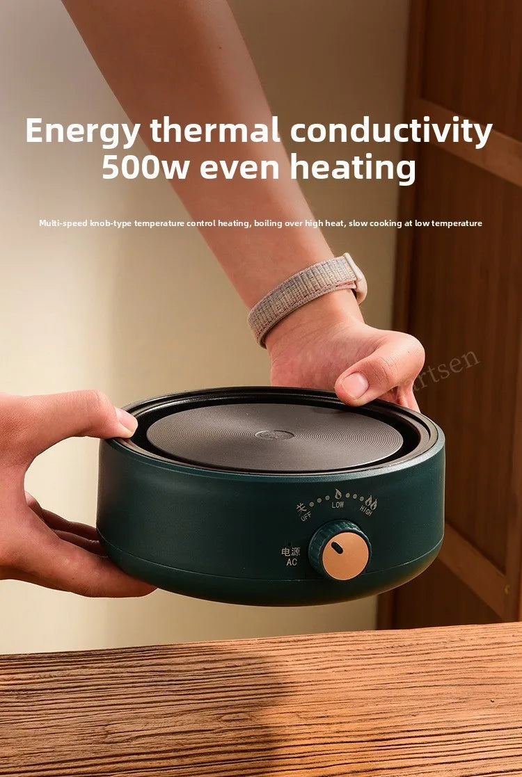 Electric Cookware Heating Base 500W Electric Heater Coffee Stove Home Manual Adjustable temperature Cooking Heater