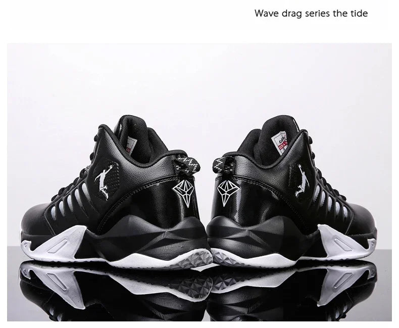 Scarpe da ginnastica da uomo in pelle di marca Comode scarpe da basket leggere antiscivolo Scarpe da basket impermeabili da basket da uomo