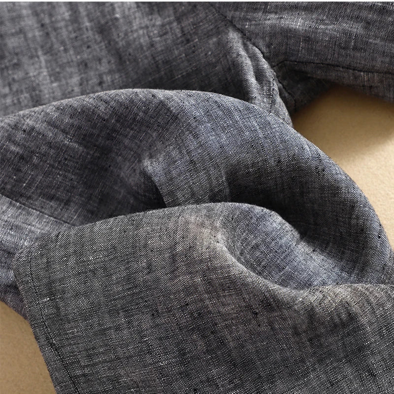 Pantaloni Larghi a Vita Alta in Lino Tinta Unita, Nuovi Modelli Estivi Coreani da Donna, Taglie Grandi, Moda Casual Elegante e Drappeggiata