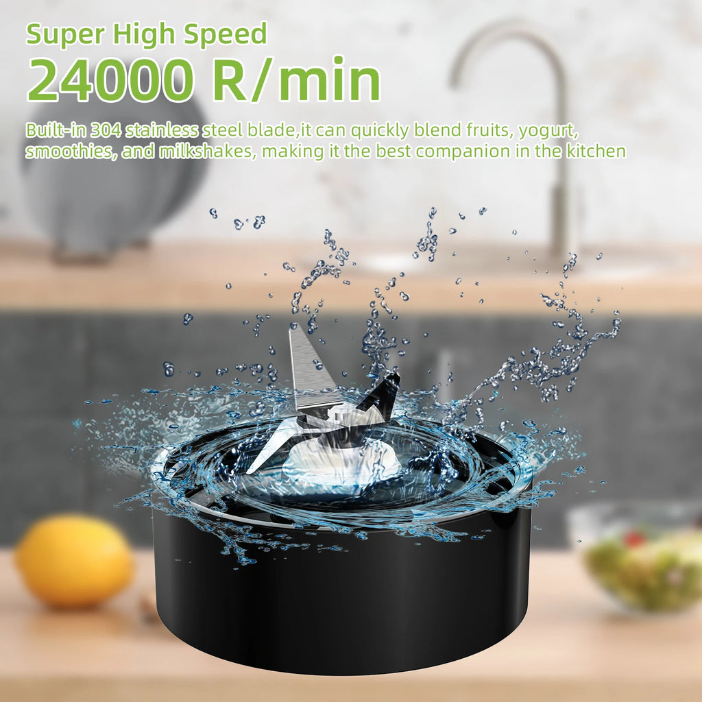 BioloMix 700W Compact Kitchen Blender 3-in-1 Juicer Food Processor and Dry Grinder Perfect for Making Fresh Juices Dips