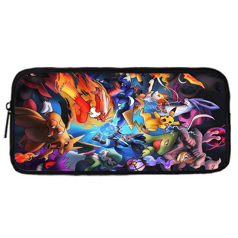 Zaino per la scuola per bambini con cartoni animati di Potdemiel, con borse per il pranzo, borse per matite, zaini per ragazzi e ragazze, P-PokéS, il miglior regalo
