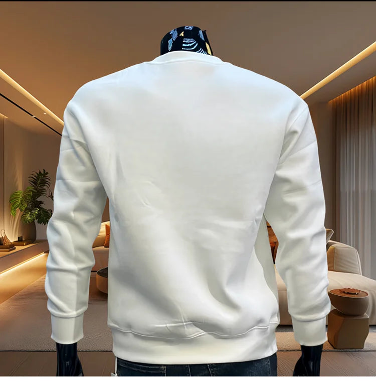Nuovi Uomini di Autunno Grafica Felpe Con Cappuccio Manica Lunga T-Shirt di Cotone Hip Hop Magliette di Grandi Dimensioni Sport Top S-5XL Abbigliamento Uomo 2024