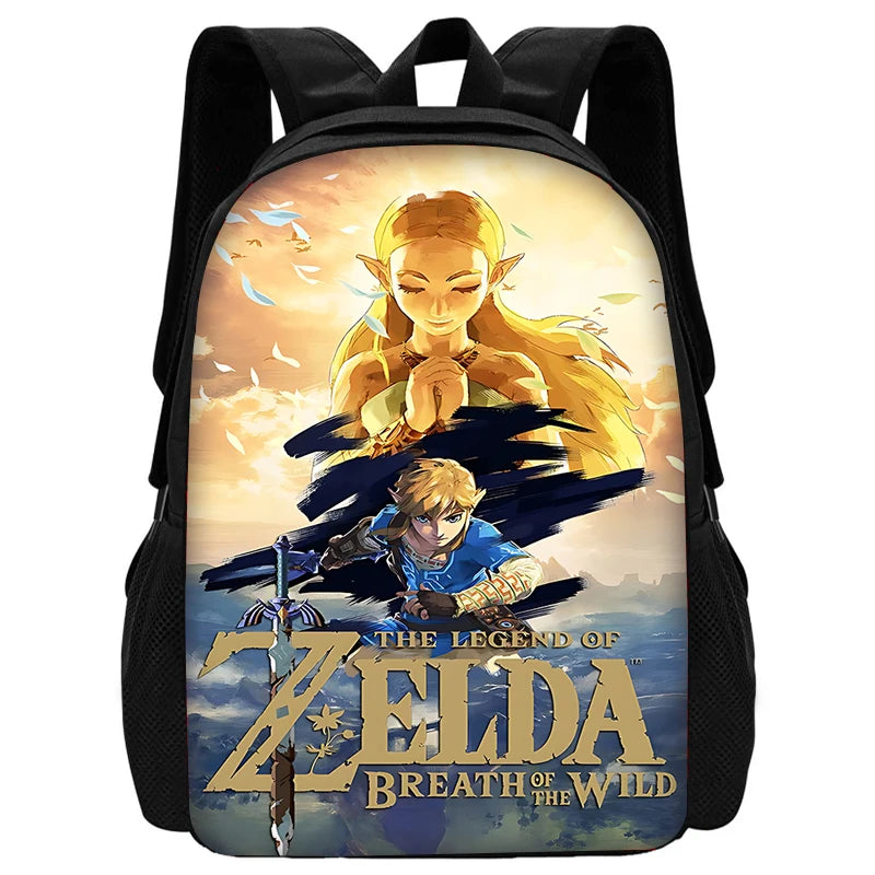 Zaino per la scuola dei bambini The Legends of Zeldas con borse per il pranzo, borse per matite, borse per la scuola per ragazzi e ragazze, miglior regalo
